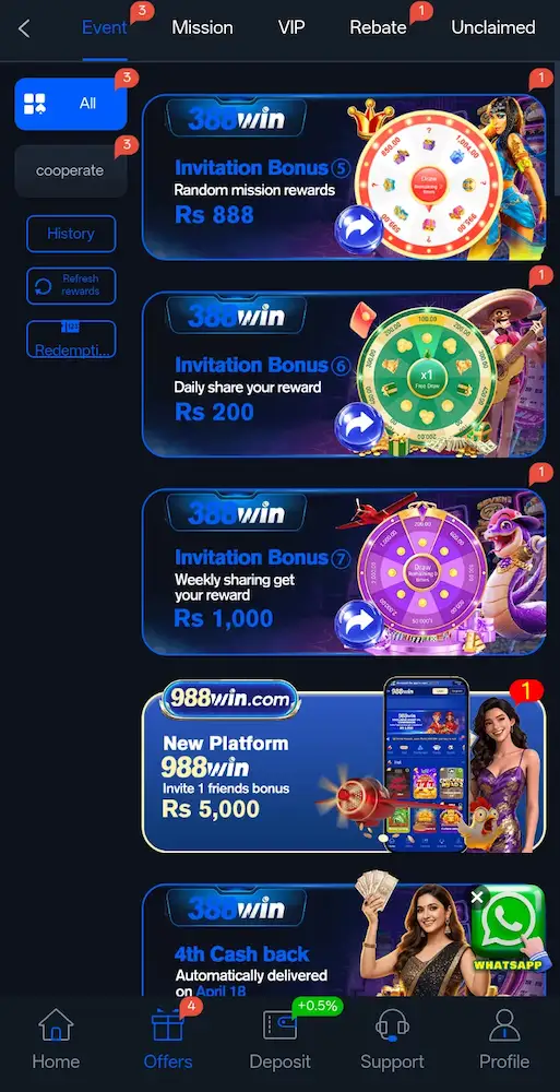 388Win Game Bonus