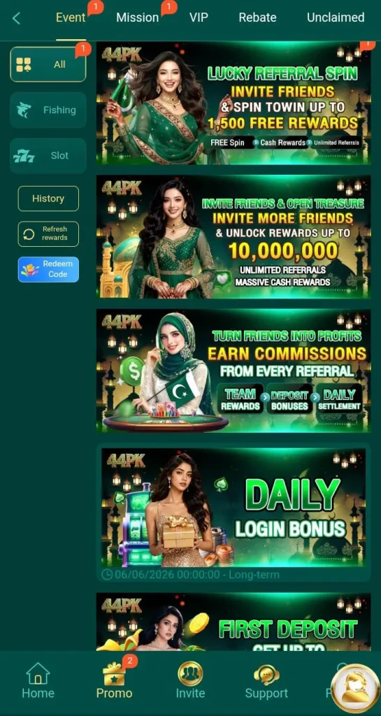 44PK Game is an interesting web site specifically tailored for Pakistan citizens that are seeking entertainment and actual money. 